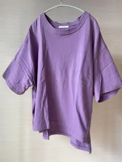 ジャーナルスタンダード　パープル クルーネック Tシャツ サイドスリット　ビッグ