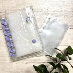 シール帳紫＋リフィル10枚セット シール収納帳 かわいいデザイン