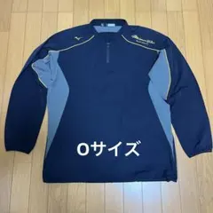 Mizuno Pro 長袖ジャケット ネイビー/グレー Oサイズ