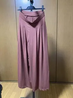 ピンク ワイドパンツ