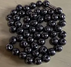 ヘマタイト 8mm 56粒 マグネットクラスプ １個 まとめ売り