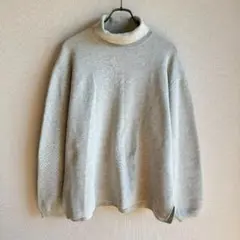 訳あり WYM LIDNM タートルネック ニット M グレー オーバーサイズ