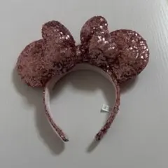 Disneyミニー スパンコール カチューシャ ピンク