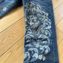 絡繰魂 デニム ジーンズ 龍刺繍 タイガー 虎柄 36 - メルカリ