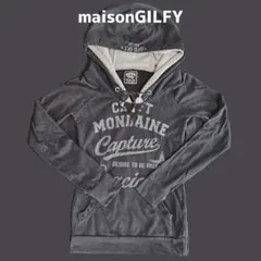 maisonGILFY ダークグレー パーカー y2k 平成 ギャルのサムネイル
