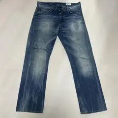 G-STAR RAW3301ダメージ加工 ストレートジーンズ