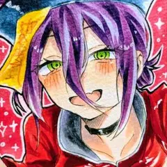 チェンソーマン レゼ 手描きイラスト 豆色紙 ChainsawMan