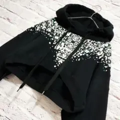 【日本製】Onitsuka Tiger 超短丈 パーカー ペイント柄 日本製