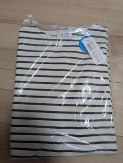ストライプ 長袖カットソー ボートネック Ｌサイズ 新品未使用