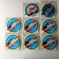 非売品 WORLD WIDE AIRLINE 飛行機 ステッカー 8枚 丸彰