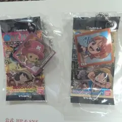 ONE PIECE 大海賊シールウエハース　ミニチュアチャーム 2個セット