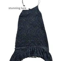 スタニングルアー/美品　リーフ柄シフォンキャミワンピース【即日発送】【匿名配送】