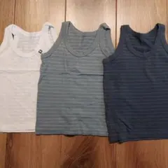 タンクトップ 3枚セット ボーダー柄　100cm