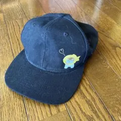 ネイビー キャラクター刺繍 キャップ 56〜58cm