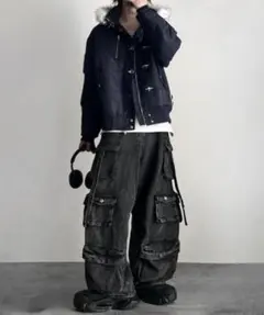 ADRER カーゴパンツ パラシュートカーゴパンツ メンズ