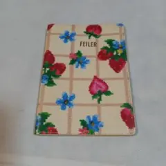 FEILER 手帳カバー イチゴ 花柄