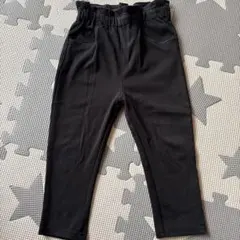 ハート型ポケット 黒ボトムス　パンツ