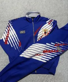超希少 90年代 当時物 アシックス サッカー日本代表 ジャージ ドーハの