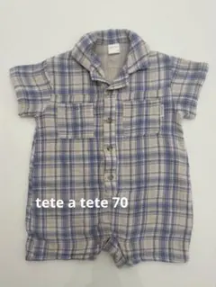 tete a tete ロンパース　バースデイ　70 cottoli