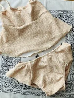 水着　セパレート　小花柄　130cm Roxy 風