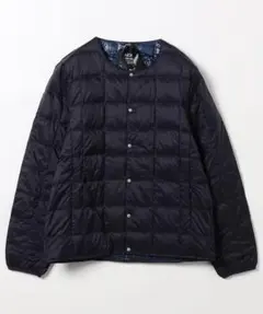 【新品】TAION ベーシック クルーネックボタン インナーダウンジャケット