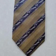 BMW ストライプ ネクタイ トカゲ柄 約10cm幅