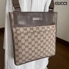 ◇ 良品GUCCI グッチ ミニショルダーバッグ GGキャンバスサコッシュ ◇