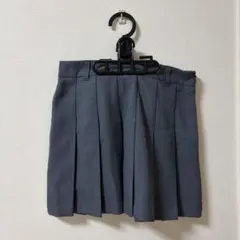 GU グレー Mサイズ インパン付きプリーツミニスカート