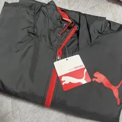 PUMA ウィンドブレーカー Oサイズ グレー/レッド