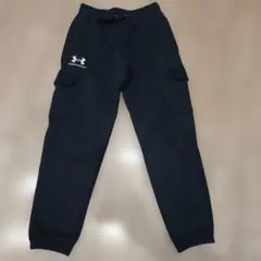 UNDER ARMOUR スウェット カーゴパンツ ブラック YLG150