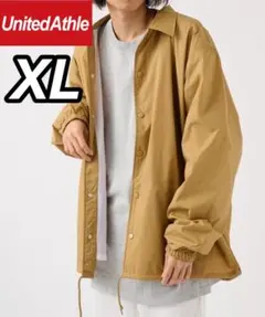 新品未使用 ユナイテッドアスレ ナイロンコーチジャケット 裏地付 コヨーテ XL