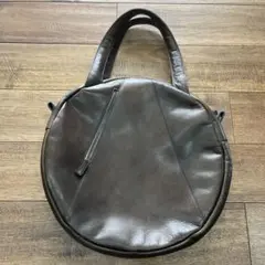 B.stuff ビースタッフ　丸型　レザートートバッグ