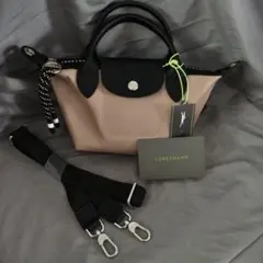 LONGCHAMP ル・プリアージュ XS ピンクベージュ ショルダーバッグ