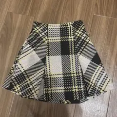 SNIDEL ロービングチェックミニスカート　0サイズ