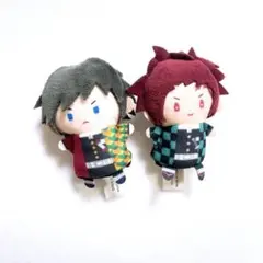 鬼滅の刃 冨岡義勇 竈門炭治郎 フィンガーマスコット パペラ