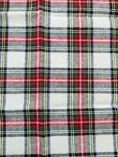 カットクロス★チェック柄（白地に赤）