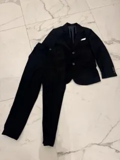 120 黒のフォーマルスーツ　卒園式　入学式