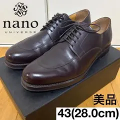美品　nano universe Uチップ　レザーシューズ　43 28cmのサムネイル