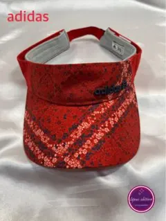 adidas アディダス サンバイザー フラワーデザイン