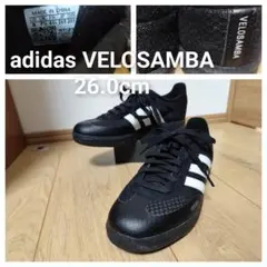 adidas 26 ブラック スニーカー VELOSAMBA COLD RDY