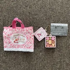 マロンクリーム レトロレッスンバッグミニキーホルダー＆クッキー風チャームセット