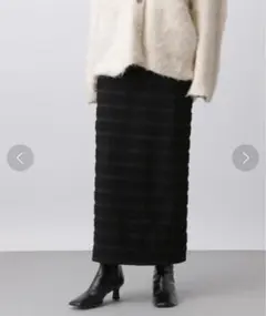 ❣️完売商品❣️A part byフリルボーダータイトスカート ブラック