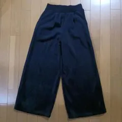 【女の子用】ベロアワイドパンツ　160