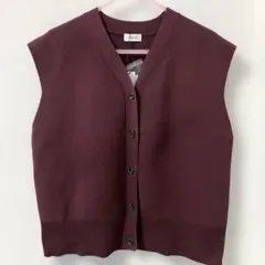 未使用☆A part by Vネックノースリーブニット