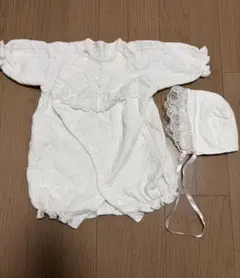 ベビードレス　50-60cm 帽子セット