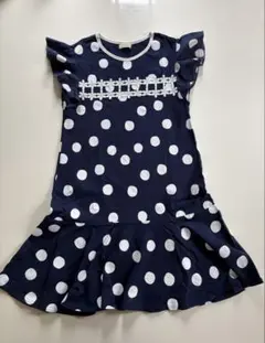 trois lapins ドット柄ワンピース 140cmのサムネイル