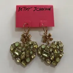 希少Betsey Johnsonジュエルハートリボンが可愛い♪ピアス　イヤリングのサムネイル