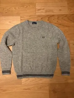 FRED PERRY ニット セーター　グレー S