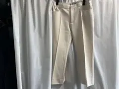 DAMA collection センタープレス パンツ ホワイト