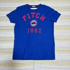 【★美品】アバクロ　アップリケロゴTシャツ　ネイビー　M